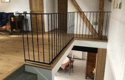 Création d'un garde corps d'escalier aux alentours de la commune d'Arrou 