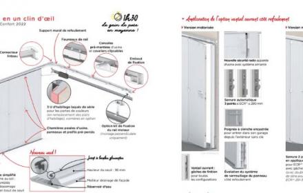 Zoom sur la nouvelle porte de garage QUADRAL CONFORT de chez FAME 