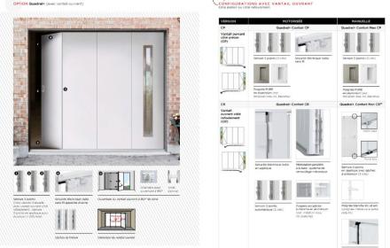 Zoom sur la nouvelle porte de garage QUADRAL CONFORT de chez FAME 