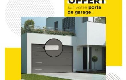 Le décor QUATUOR offert pour l'achat d'une porte de garage FAME